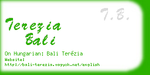 terezia bali business card