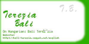 terezia bali business card